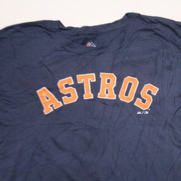 Majestic Men Blue Houston Astros 2 Bergman Shirt Size XL - Picture 4 of 10